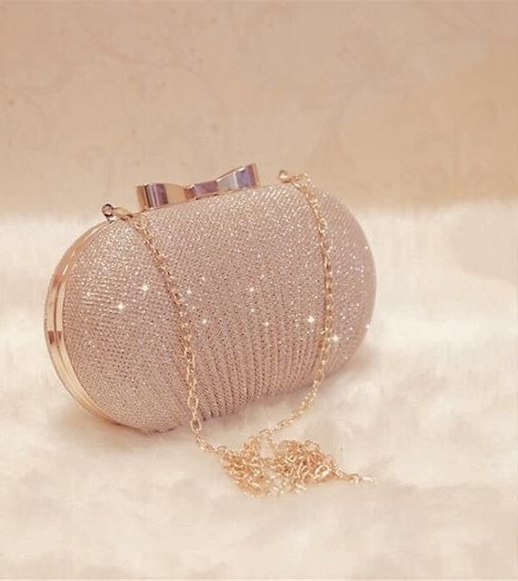 Golden Evening Clutch Bag